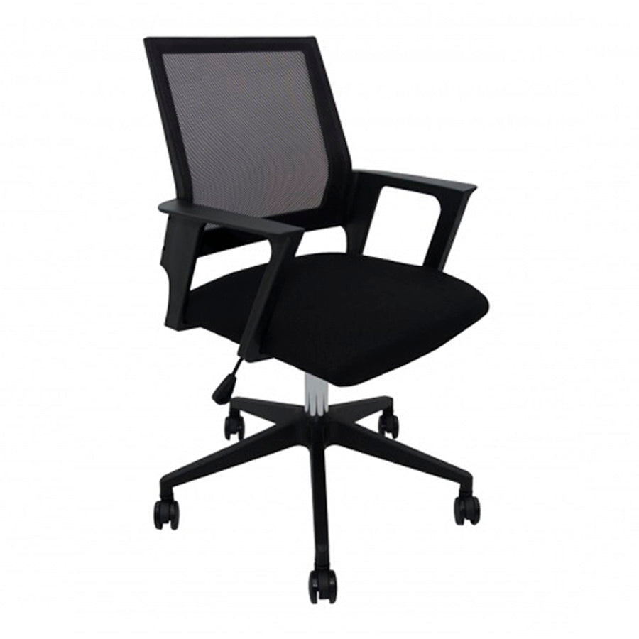 Silla para oficina con ruedas y respaldo de tela mesh