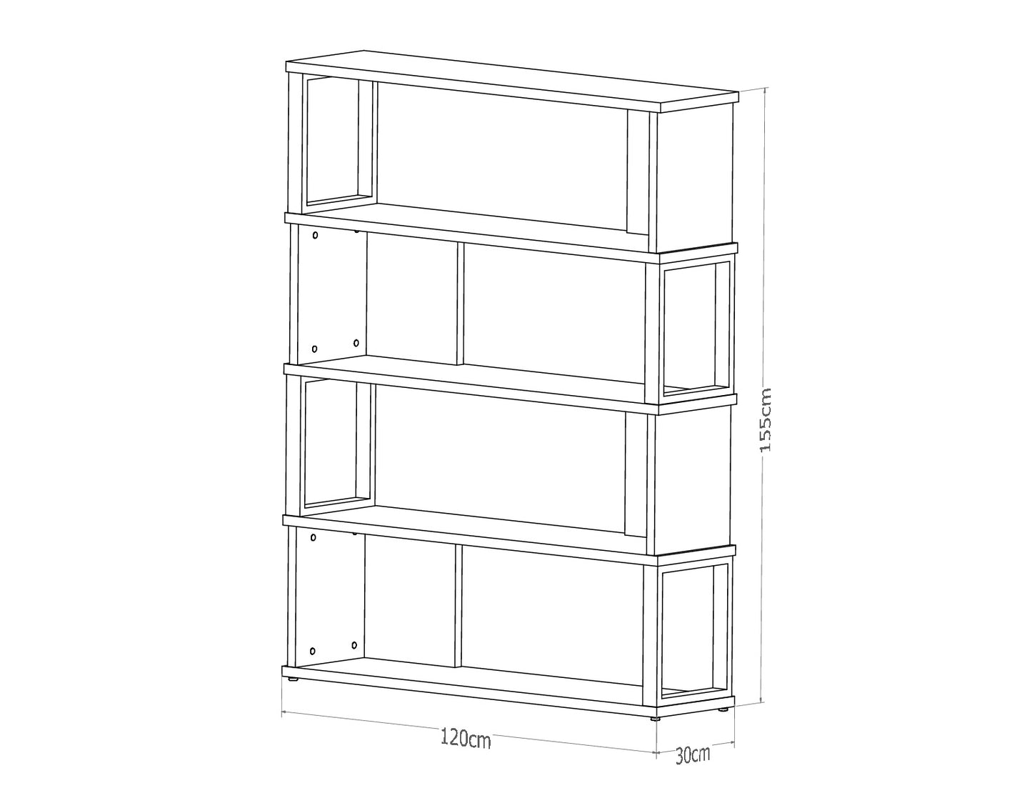 Librero moderno HT Muebles