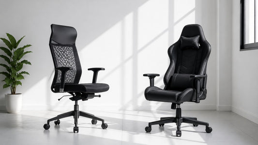Silla ergonómica vs silla gamer: cuál conviene para trabajar
