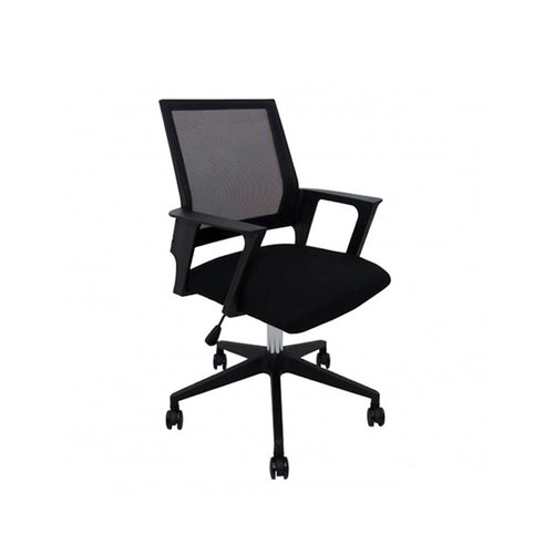 Silla para oficina con ruedas y respaldo de tela mesh 