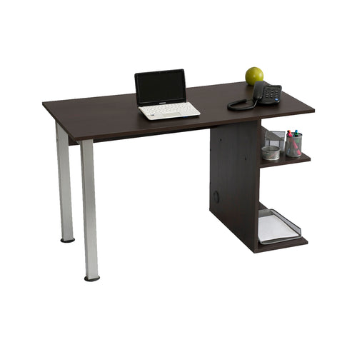Escritorio chocolate con repisas HT Monse